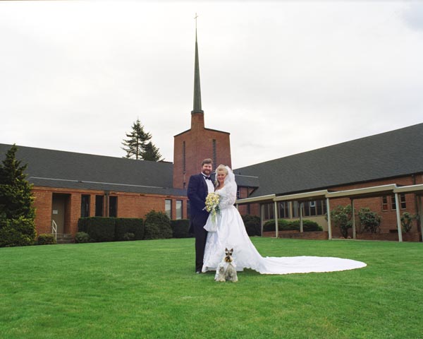 Lilly attended Michael and Karen's wedding